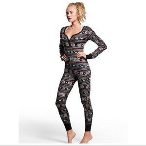 Victoria’s Secret PINK Thermal Fair Isle Onesie